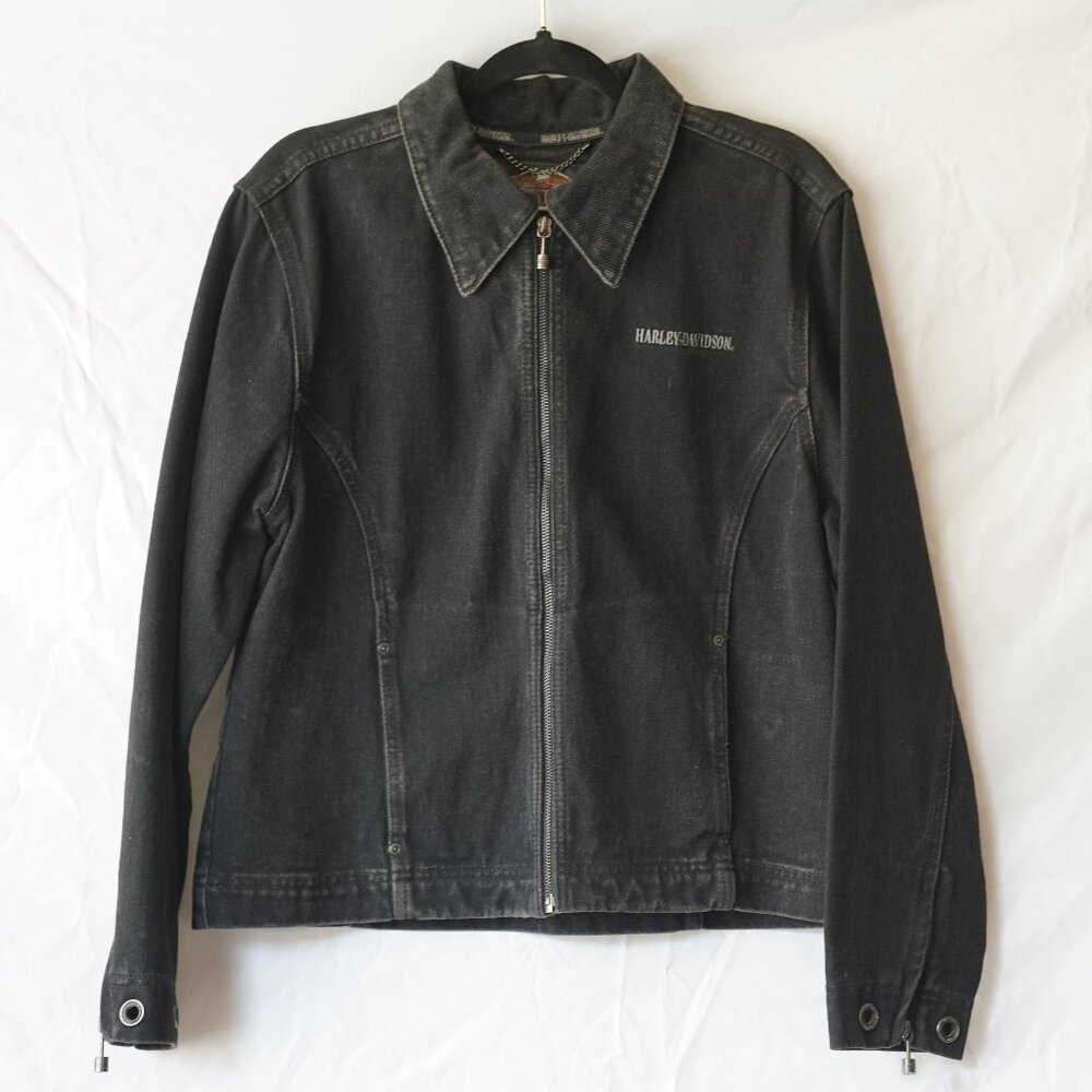 Harley Davidson Women's Black Jean Jacket
